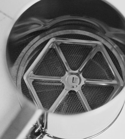 Stainless Steel Hand Press Flour Sifter (Atta Channi) – Double Mesh, One-Handed Operation